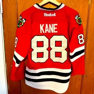 Reebok/ CCM Blackhawks Patrick Kane home jersey, size S.